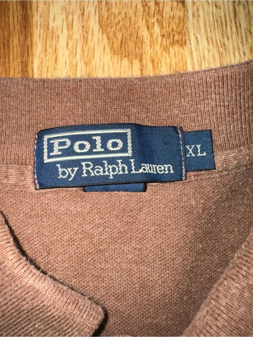 Polo Ralph Lauren Men’s Tan Light Brown Polo Shirt Embroidered Pony Logo XL
